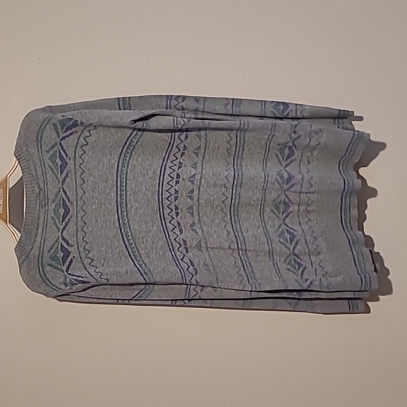 Mossimo, XS, Grey w/Aztec/Tribal Pattern, Cardigan Sweater - Picture 5 of 6